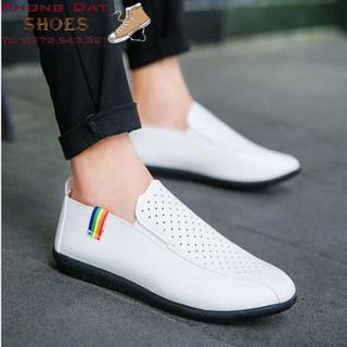 Giầy lười da mềm thoáng khí