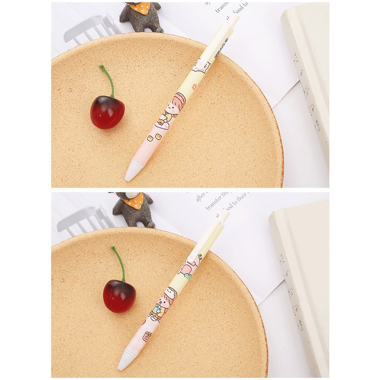 Bút Mực Nước Dạng Nhấn Hình Trà Trái Tim Cô Gái / Trà Xanh Sáng Tạo Có Độ Dày Cao Cho Học Sinh Ruột bút gel bút gel nhiều màu Bút bi bấm bút nhiều màu bút bi cute mực đen