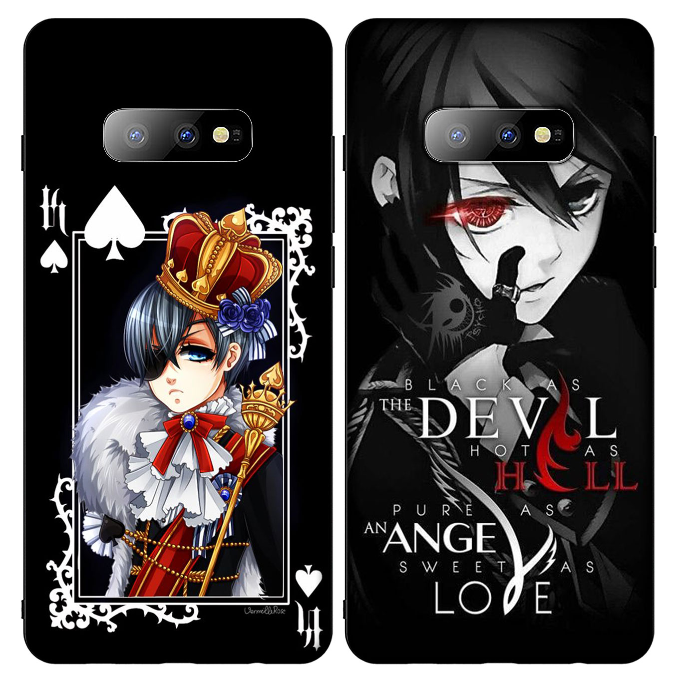 Ốp Điện Thoại Silicon Mềm Hình Anime Hắc Quản Gia Cho Samsung Galaxy A9 A8 A7 A6 Plus J8 2018 + A21S A70 M20 A6 + A8 + 6plus