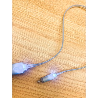 cáp sạc cổng micro usb cho android có đèn led dài 1 mét