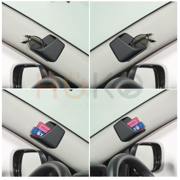 Bộ 2 hộp đựng mắt kính, giấy note, name card tiện dụng trên ô tô