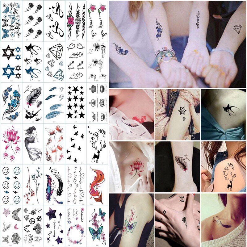 Tấm dán xăm tatoo độc đáo 1k