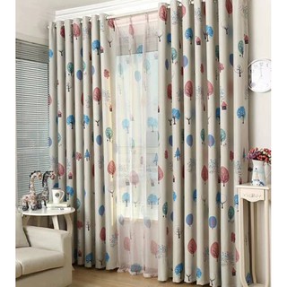 Rèm vải treo cửa cây trái tim nhiều kích thước