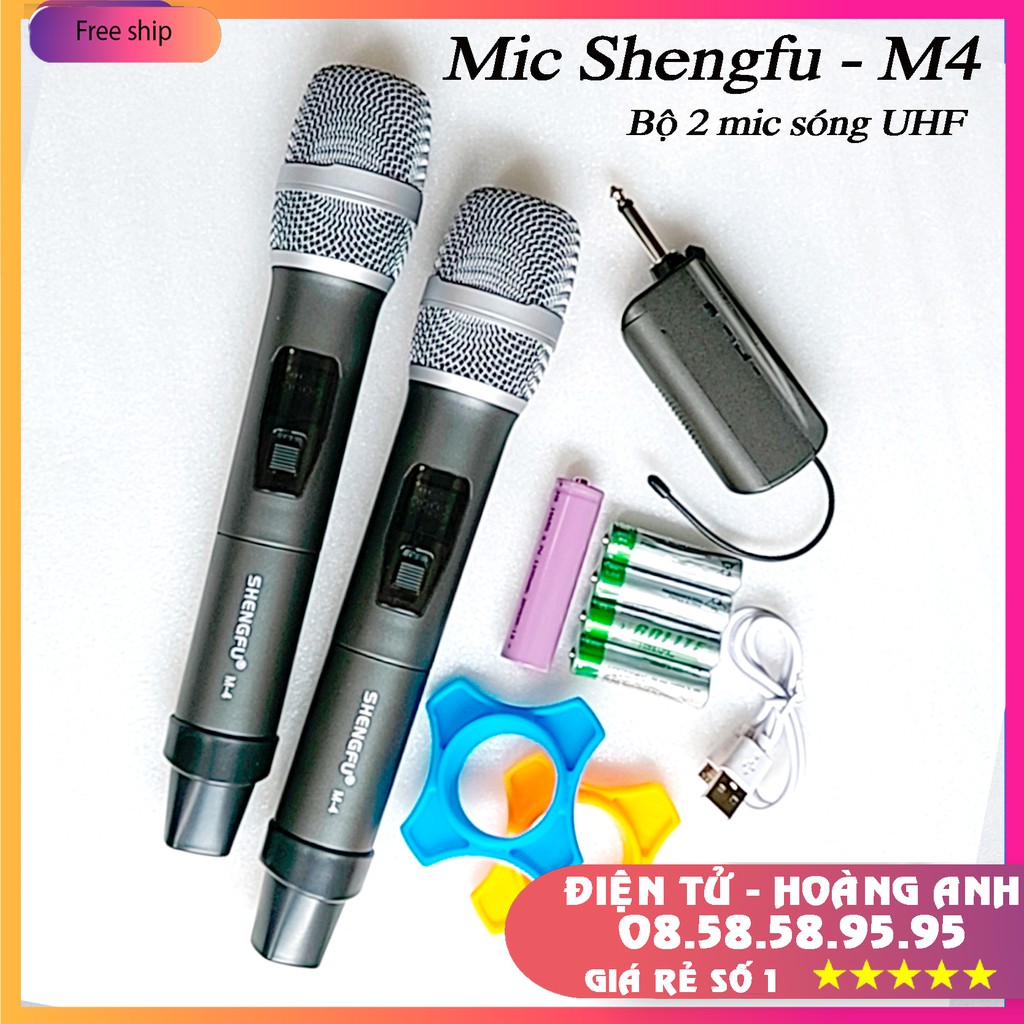 Mic karaoke đa năng Shengfu - W10 (2 mic) W8 (1 mic) M3 - M4