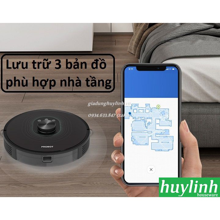 [Mã ELHA10 giảm 6% đơn 5TR] Robot hút bụi lau nhà Probot Nelson A9 - lực hút 2700pa - Tặng kèm cân Tanita HD007