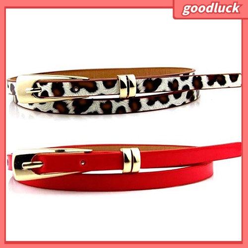 Dây Nịt Nữ, Giả Da, Bản Hẹp