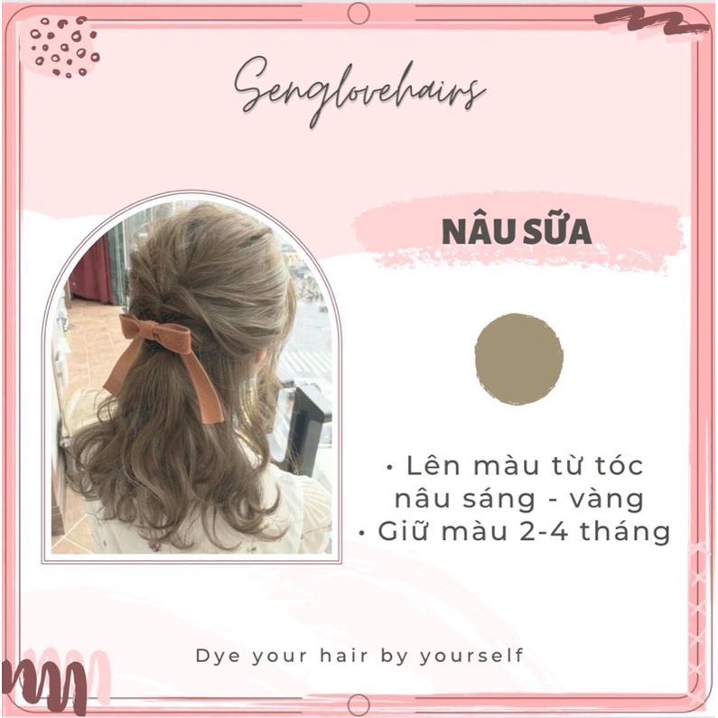 Thuốc nhuộm tóc màu NÂU SỮA