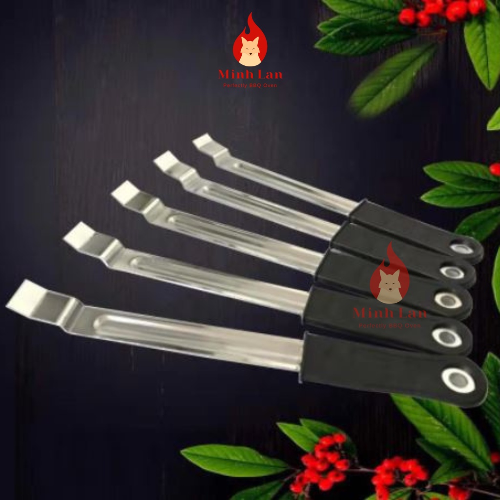 Kẹp nhấc vỉ nướng và giỏ đựng than