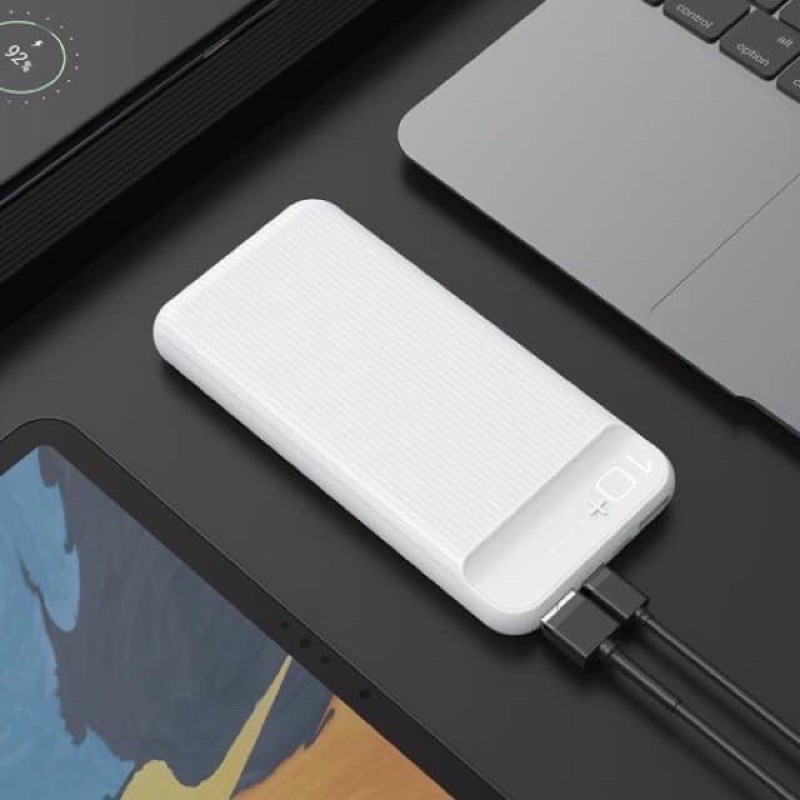 PIN SẠC DỰ PHÒNG POLYMER A+2 USB 2.0A 10000MAH HOCO J52-LED SIÊU MỎNG SẠC NHANH CHO IPHONE IP Huawei Samsung Oppo Realme