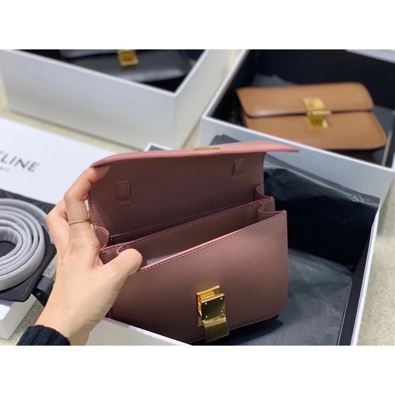 Túi xách Celine màu đen và hồng size 20 cm rất đẹp