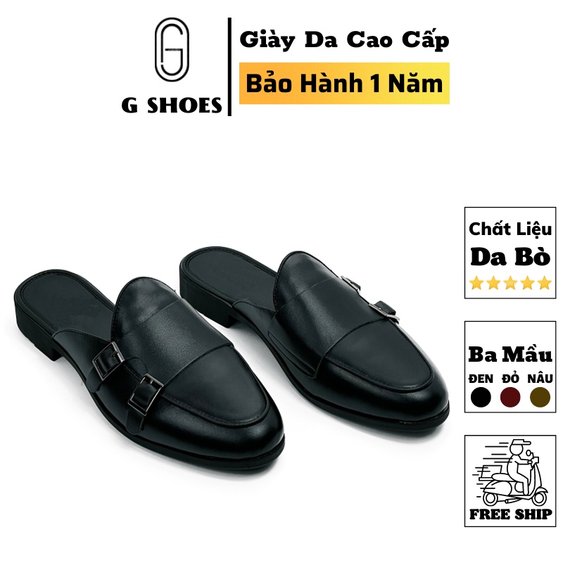 Giày sục nam da bò thật bảo hành 12 tháng kiểu dáng thanh lịch - Mã T32