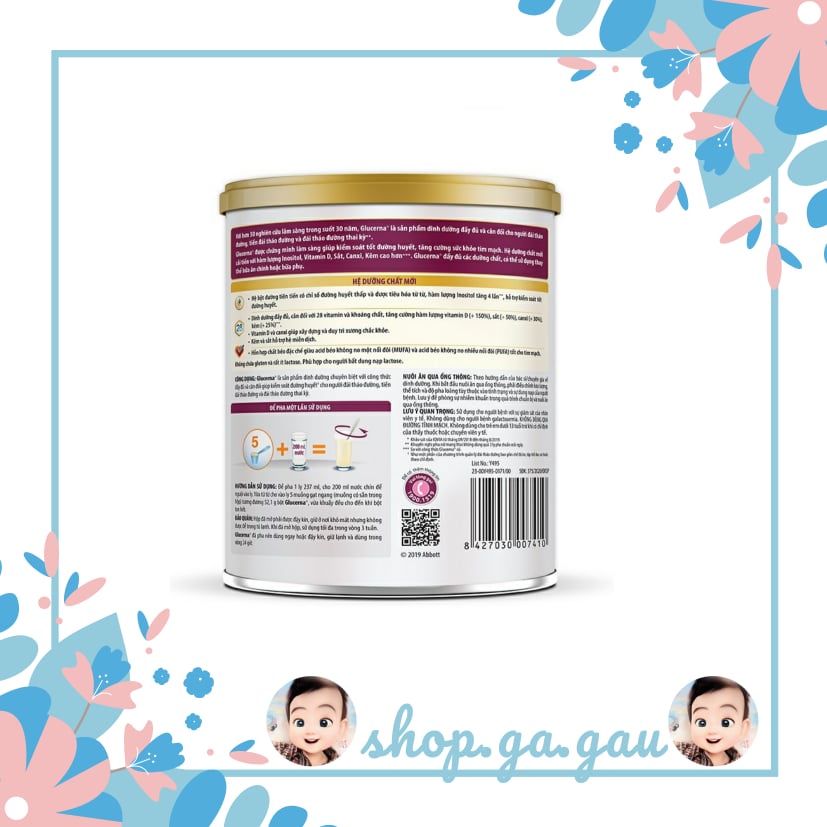 Sữa bột dành cho người bị tiểu đường Glucerna Abbott_850g