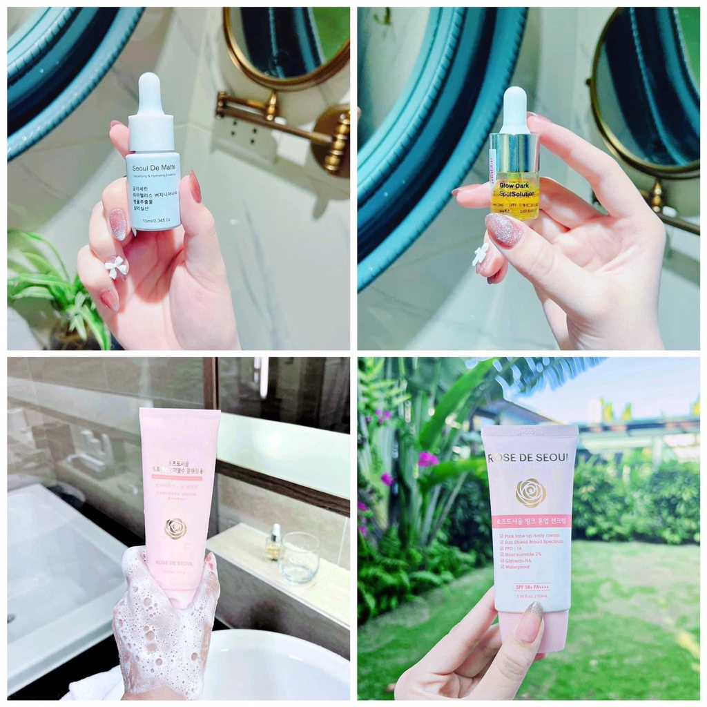 Combo sản phẩm Rose De Seoul Kr. Lab hạn 2026