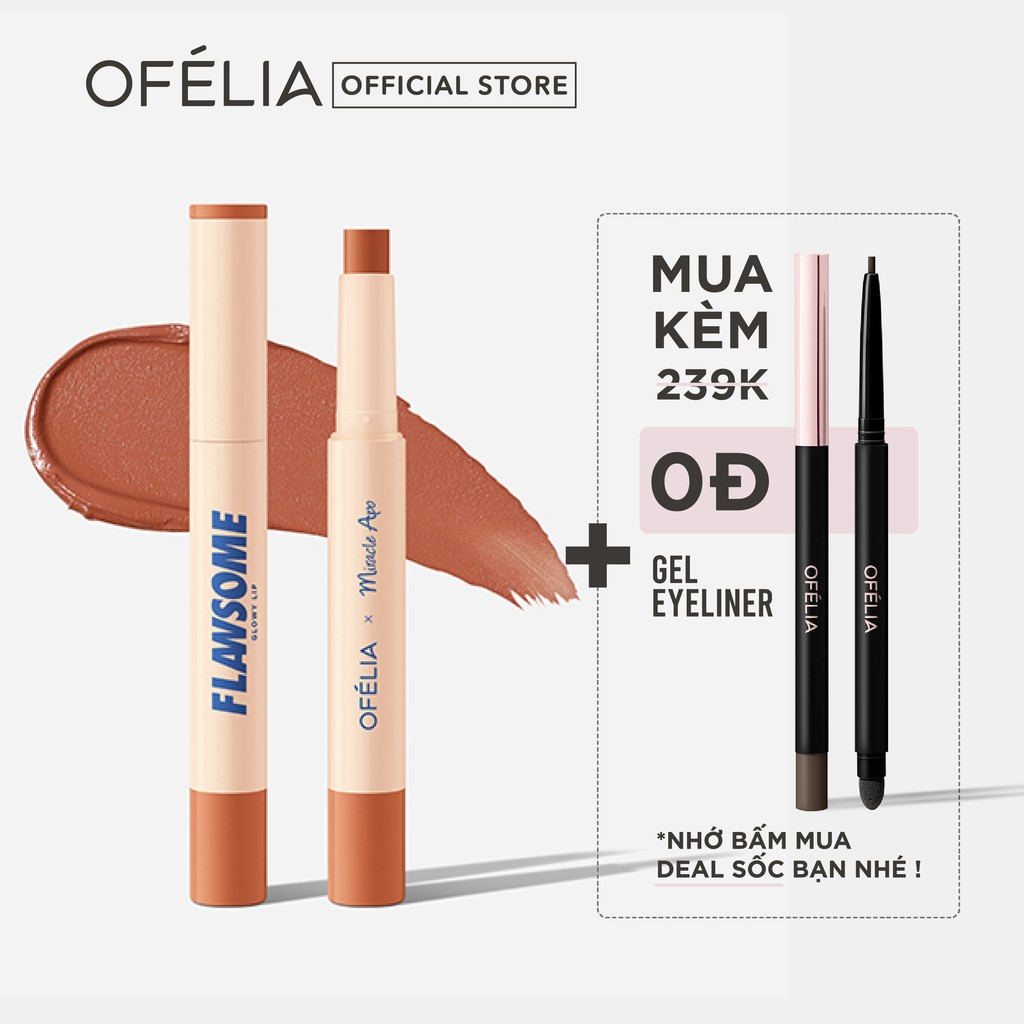 I GOT U (Nude Mật Ong) - Son Sáp Tint Bóng OFÉLIA FLAWSOME Glowy Lip (2g)