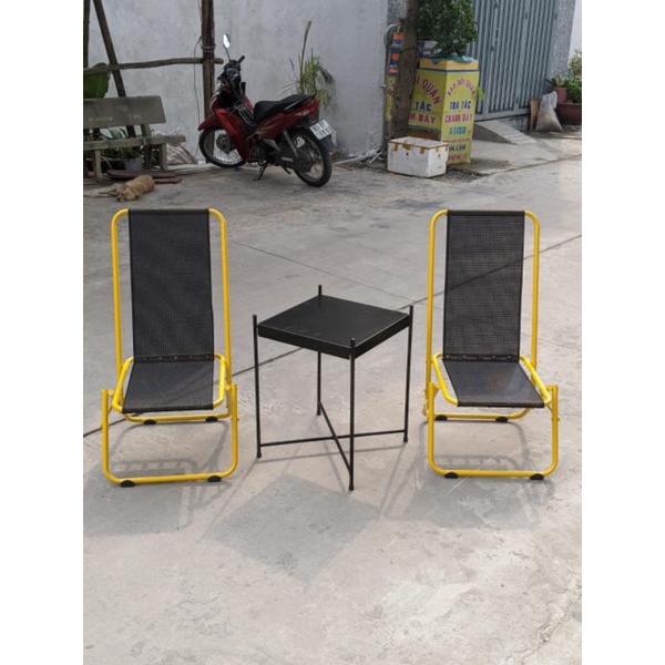 Bàn Cafe Mặt Vuông Mâm Rời Đủ Màu
