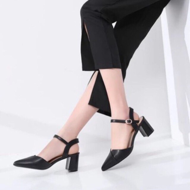 ❗ RẺ VÔ ĐỊCH❗ Giày Cao Gót/Sandal Cao Gót Mũi Nhọn Đế Vuông 5cm hàng full box
