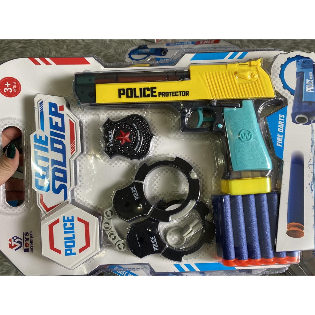 Đồ chơi tập làm police nước cho bé 0175, đồ chơi nhựa abs loại 1
