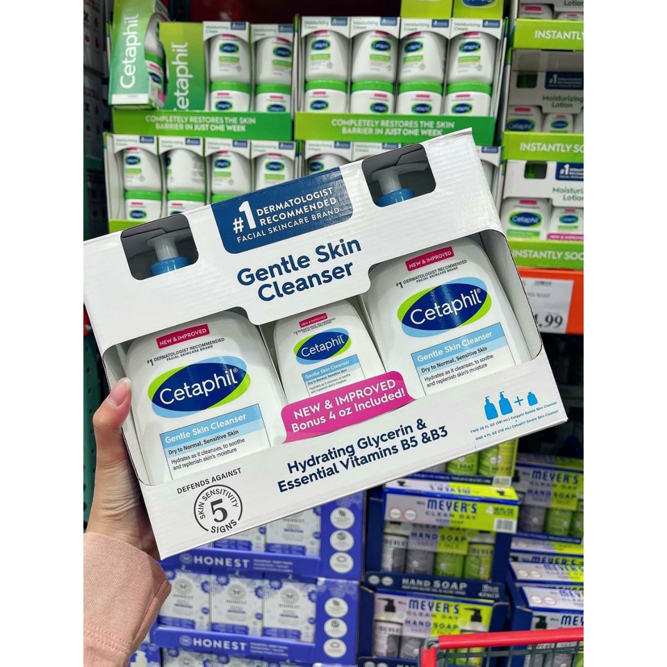 Set 3 Sữa Rửa Mặt Cetaphil Gentle Skin Cleanser