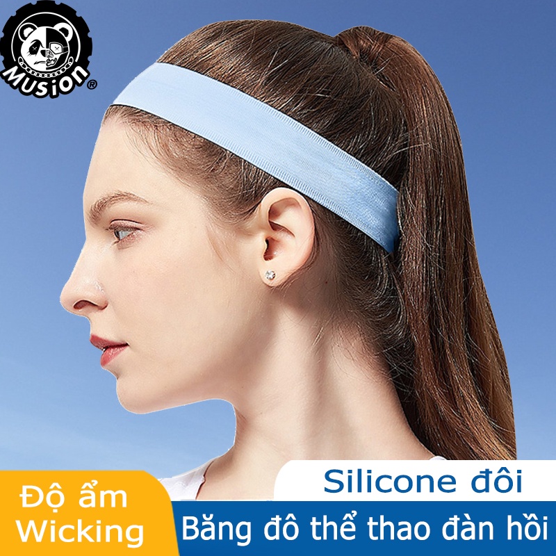 Băng đô thể thao bằng nylon silicone co giãn cho nữ