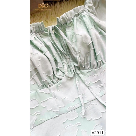 V2911 váy voan tơ màu xanh