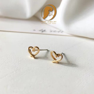 Bông tai khuyên tai, Hoa tai trái tim nhỏ phong cách Vintage | YAME
