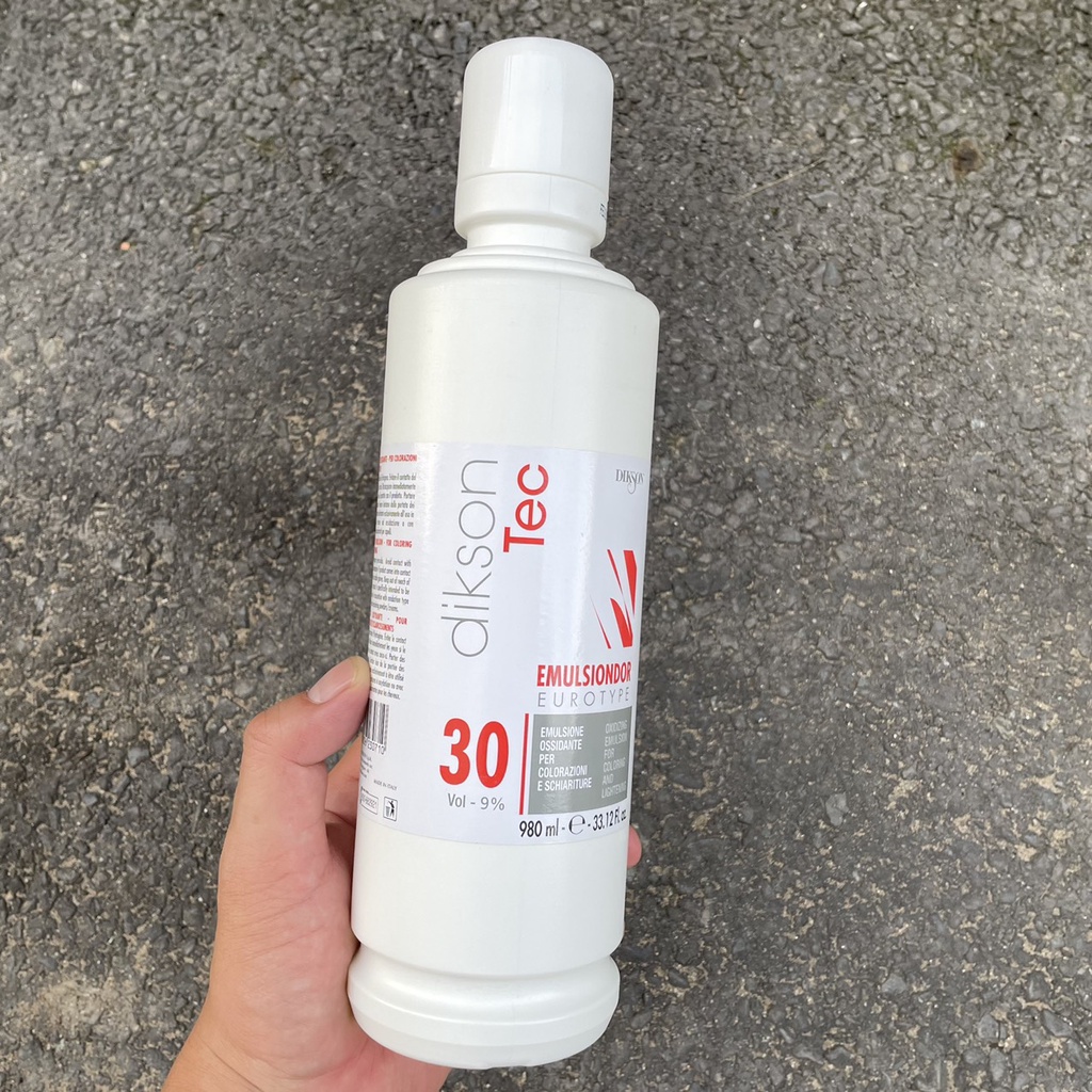 Oxy trợ nhuộm tóc DIKSON TEC EMULSIONDOR 980ml