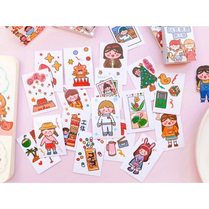 sticker sổ mini xinh xắn