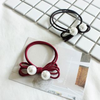 Cột tóc nơ kèm hạt trai