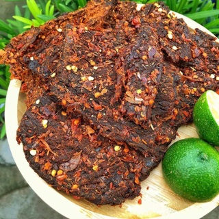 Bò khô miếng đà nẵng 100gram -bò khô đen - ngọt cay