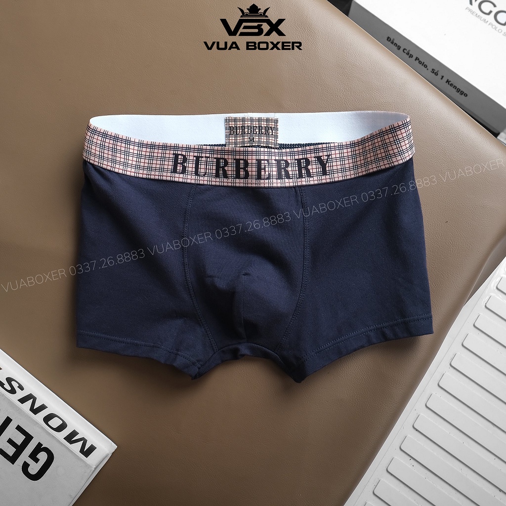 Quần Lót Nam Boxer Vải Cotton Thấm Hút Kháng Khuẩn Co Dãn Đàn Hồi BBR-CT02-TRON