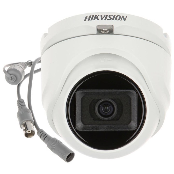 Camera dome HDTVI 5MP tích hợp micro Hikvision DS-2CE76H0T-ITMFS chính hãng Nhà An Toàn PP