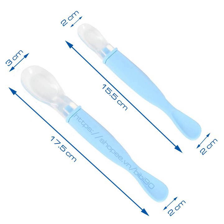 Sét 2 thìa Silicon ăn dặm siêu mềm(truongbunbun)