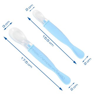 Sét 2 thìa Silicon ăn dặm siêu mềm
