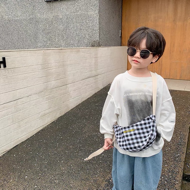 Túi đeo chéo thời trang vải cho bé trai bé gái