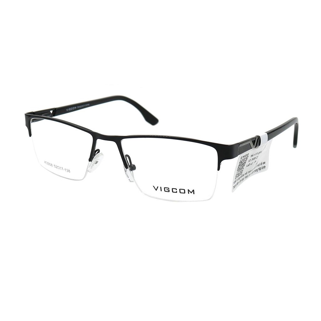 Gọng kính Vigcom VG3908 chính hãng, thiết kế dễ đeo bảo vệ mắt