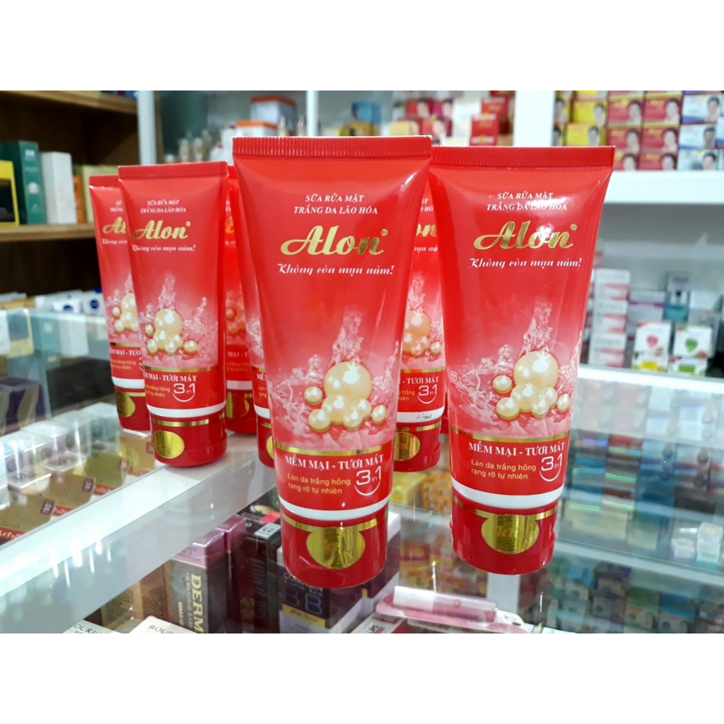 Sữa rửa mặt Alon " dưỡng trắng da "