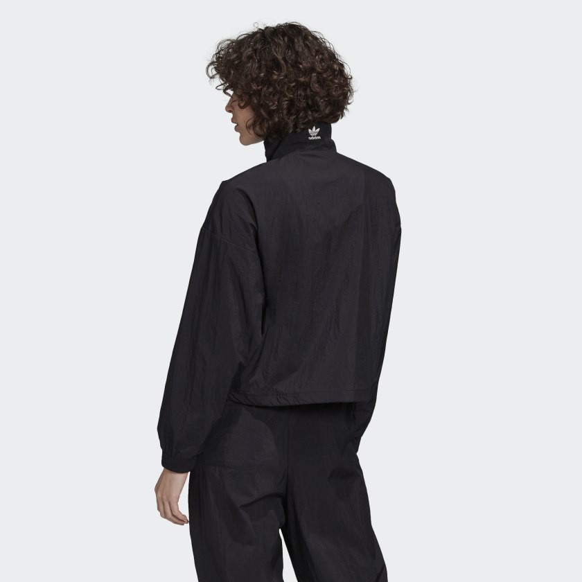ADIDAS CHÍNH HÃNG - Áo khoác gió nữ Adidas Biglogo đen - FM2622
