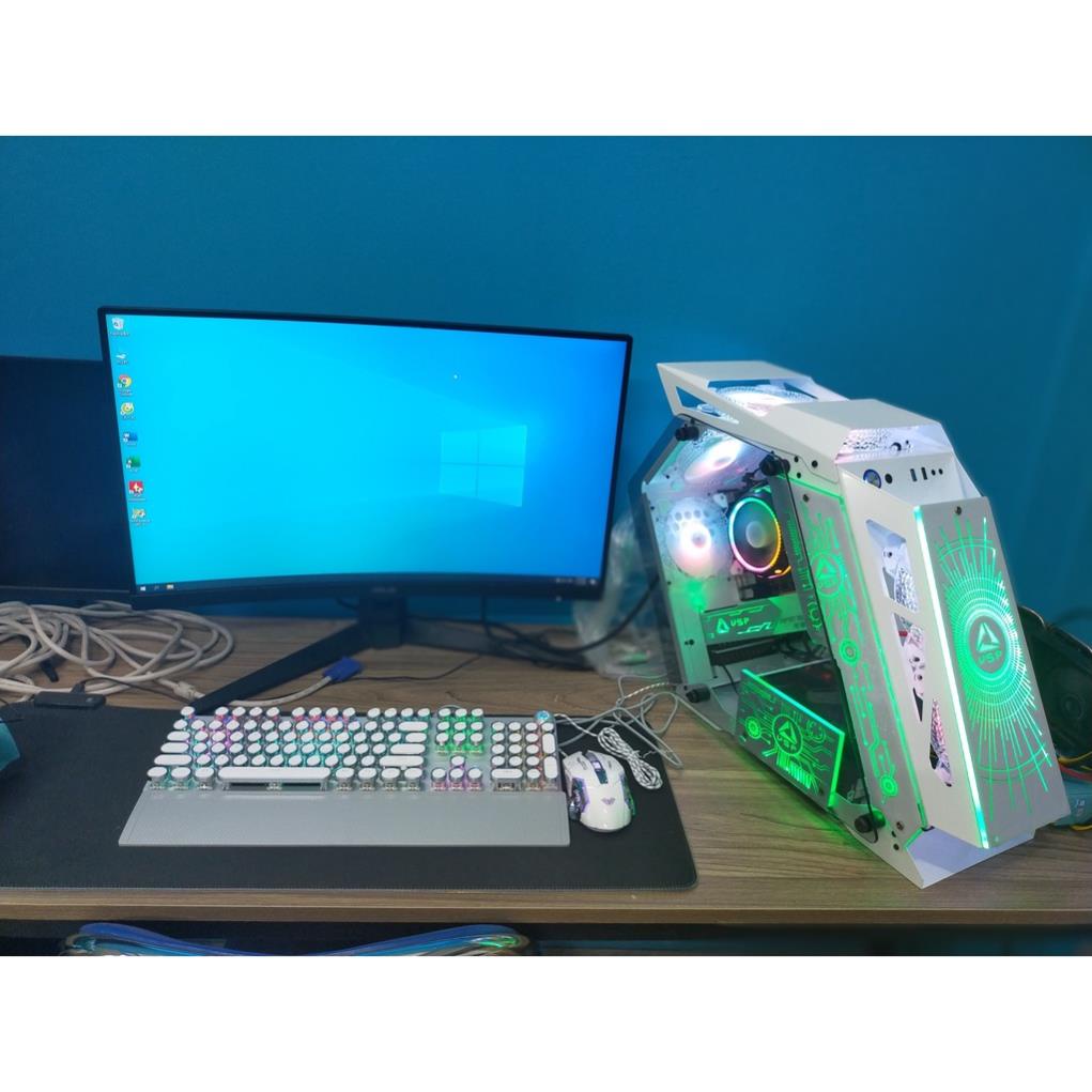 [THANH LY] FULL BỘ MÁY TÍNH MÀU hồng màu TRẮNG LED chơi mượt các loại GAME PC GIA RE | BigBuy360 - bigbuy360.vn