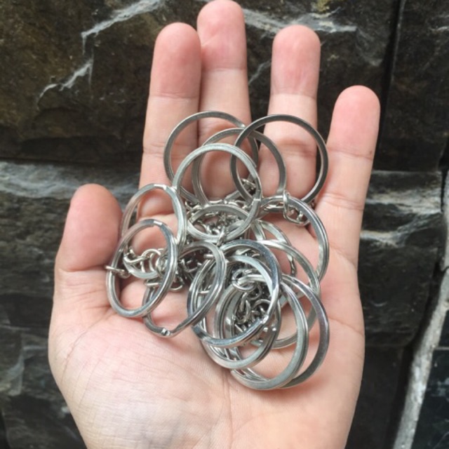 Khoen móc khoá dẹp loại tốt size 3cm