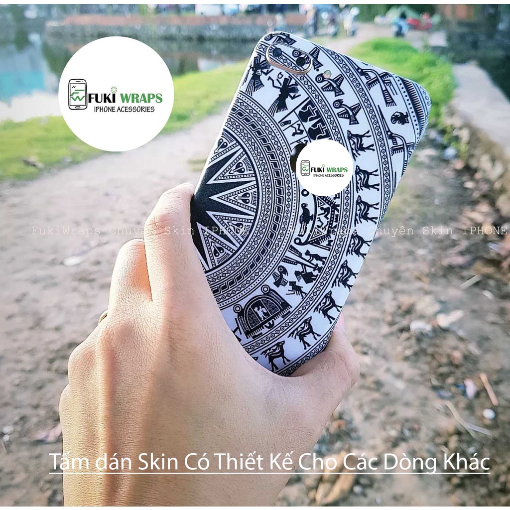Tấm dán Skin FULL VIỀN Trống Đồng Dành Cho 13ProMax 12ProMax 11ProMax X XS XR XSMAX 6Plus 7Plus 8Plus FukiShop