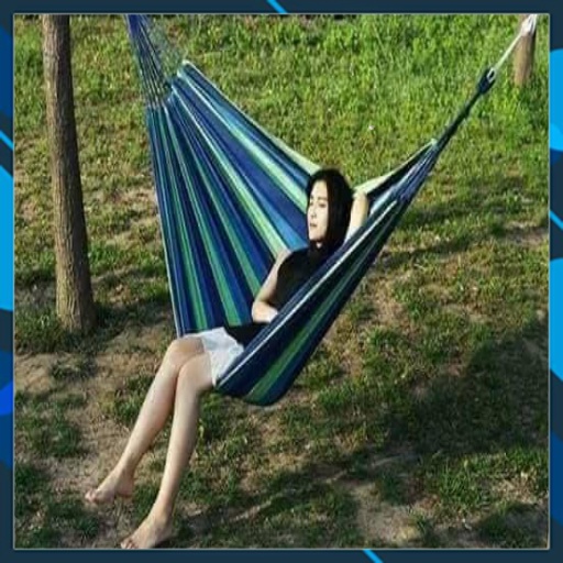 Võng du lịch cầu vồng xếp gọn vải bố cực bền chắc cùng khả năng chống thấm tốt