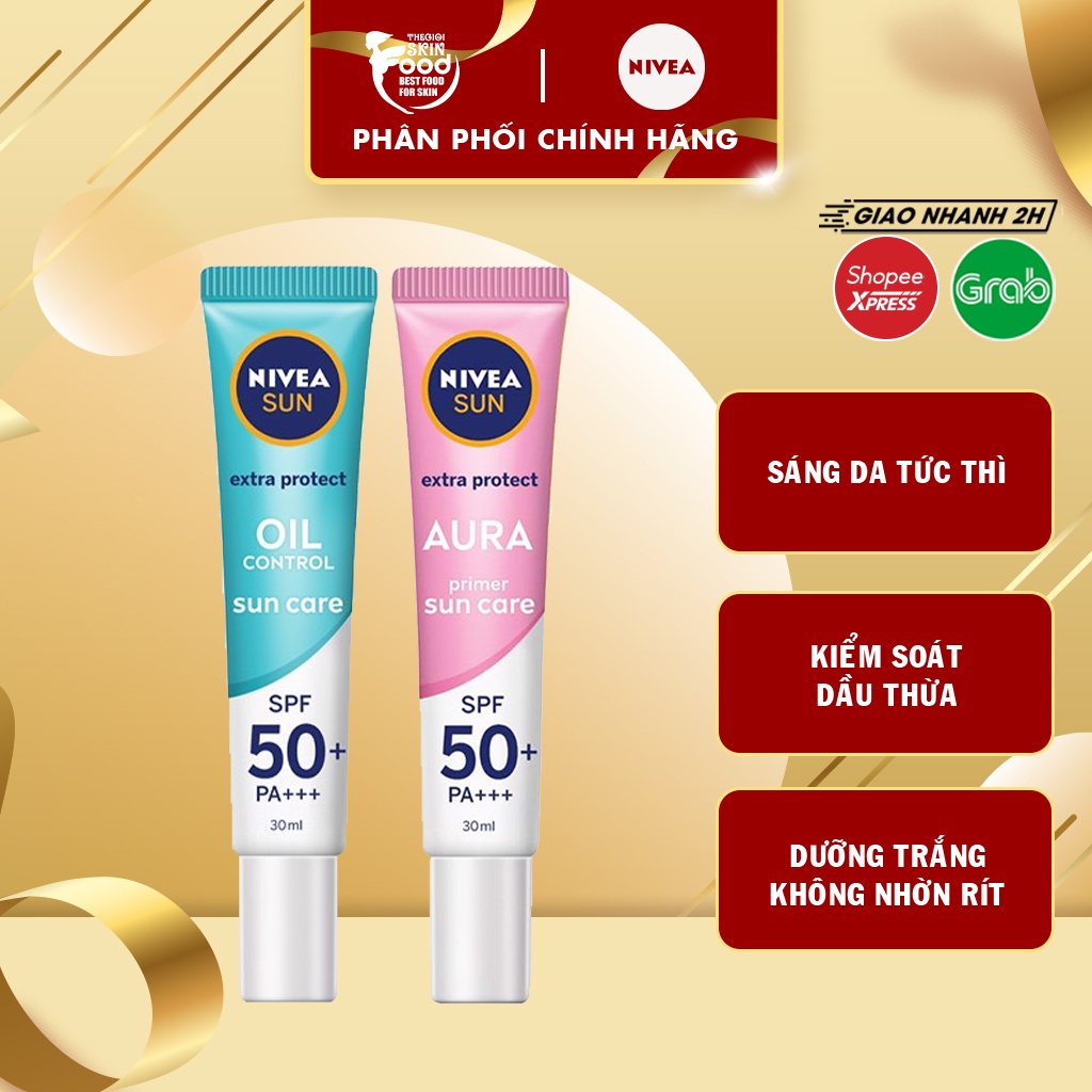 Tinh Chất Chống Nắng, Dưỡng Sáng Da Nivea Sun Extra Protect 30ml