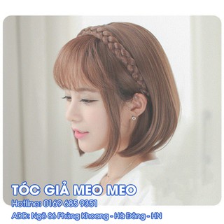 TÓC MÁI GIẢ KÈM BĂNG ĐÔ DÂY BẤM