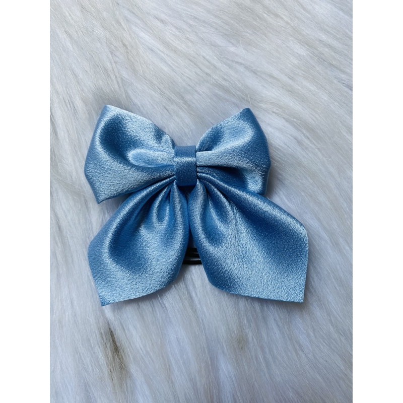 Cột tóc nơ trơn vải satin