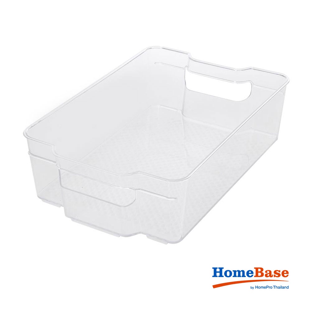 HomeBase KECH Hộp nhựa lưu trữ tủ lạnh có thể xếp chồng Thái Lan 9051 W37.5xD21xH9cm