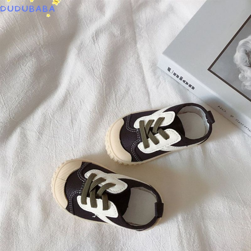 Giày Thể Thao Vải Canvas Đế Mềm Cho Bé