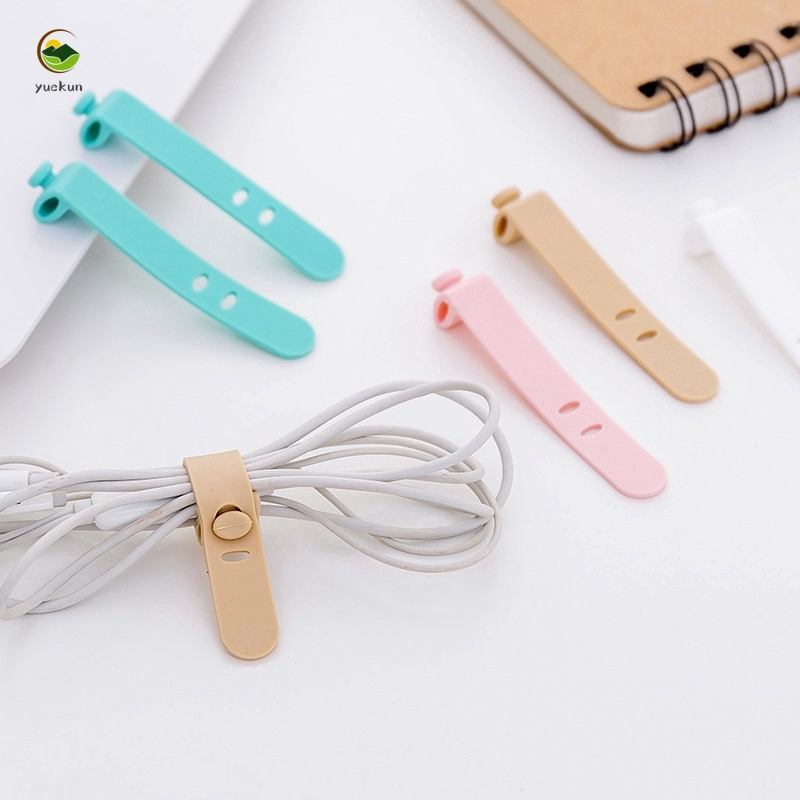 【YUKV】Set 4 Phụ Kiện Giữ Dây Cáp Gọn Gàng Bằng Silicon