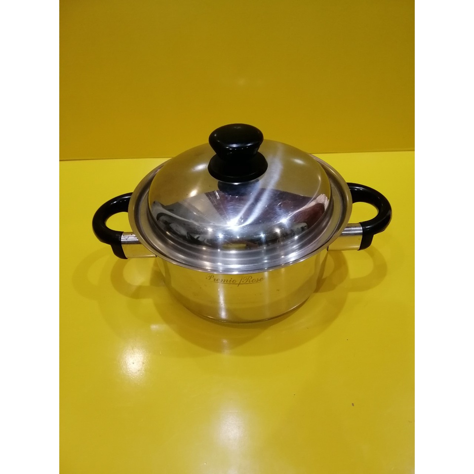 Nồi inox nội địa Nhật, size 23cm, cao 10cm (mã 961), Dùng được bếp từ