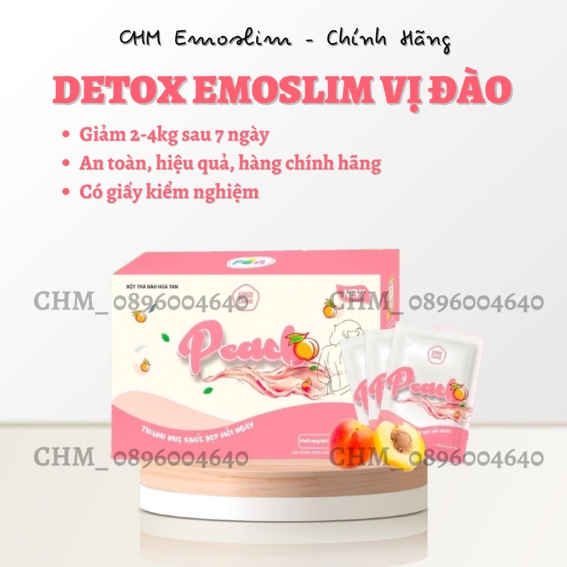 Nước trái cây giảm cân Detox vị Đào - An toàn, hiệu quả