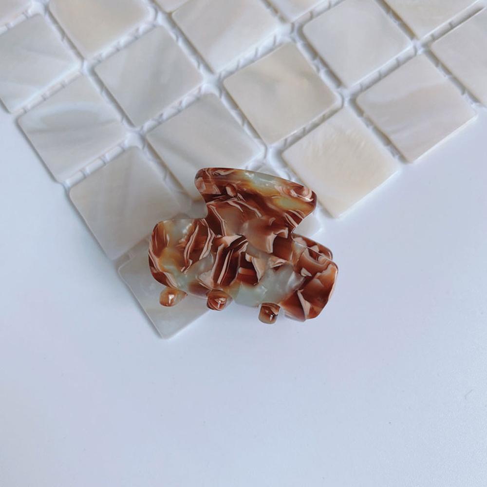 Kẹp Tóc Càng Cua Họa Tiết Hình Học Cỡ Lớn Phong Cách Retro Cho Nữ